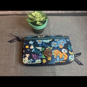 New Vera Bradley wallet CUTE ! Blue , orange
